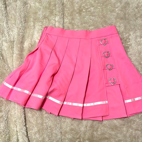 SHEIN Skirts Xs Shein Pink Pleated Skirt Poshmark